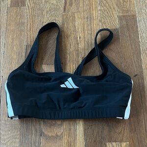 adidas Bikini Top White Logo and Side Panels - 6